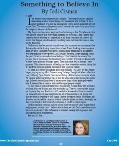 Something to Believe In